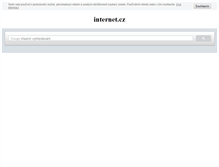 Tablet Screenshot of internet.cz